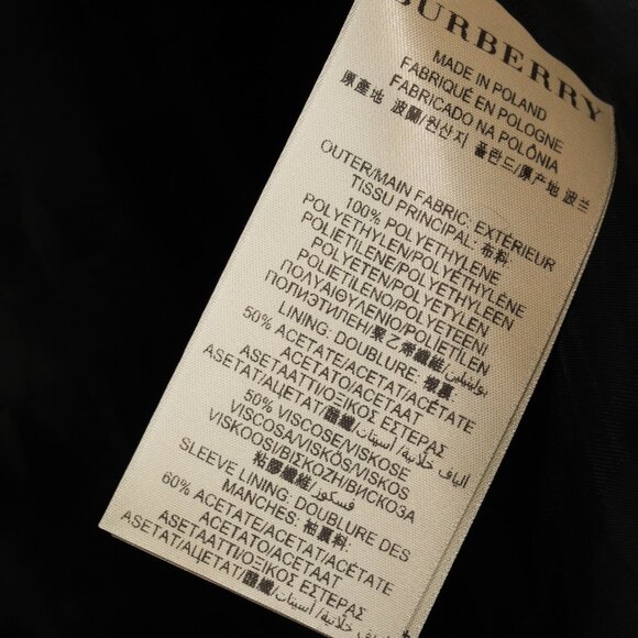 Burberry Roemead Black Allover Ruched Zip Coat - Picture 10 of 13